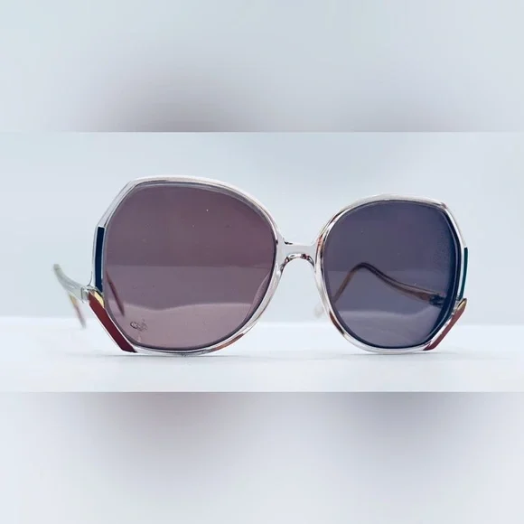 Silhouette Rimless Oval Sunglasses in Black Lenses with Purple Temples titan7534 Silhouette Titan Rimless Rectangular Oval Eyeglasses Austria  main image 4